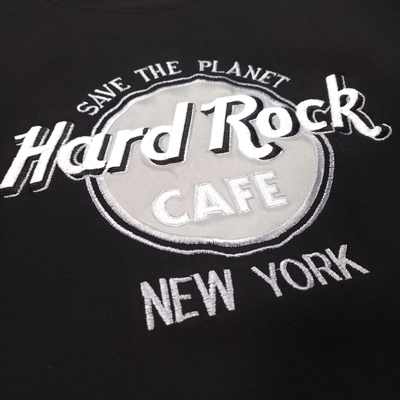 Vintage Hard Rock Cafe New York Crewneck Sweatshirt Embroidered Mens Medium EUC! - Picture 5 of 15
